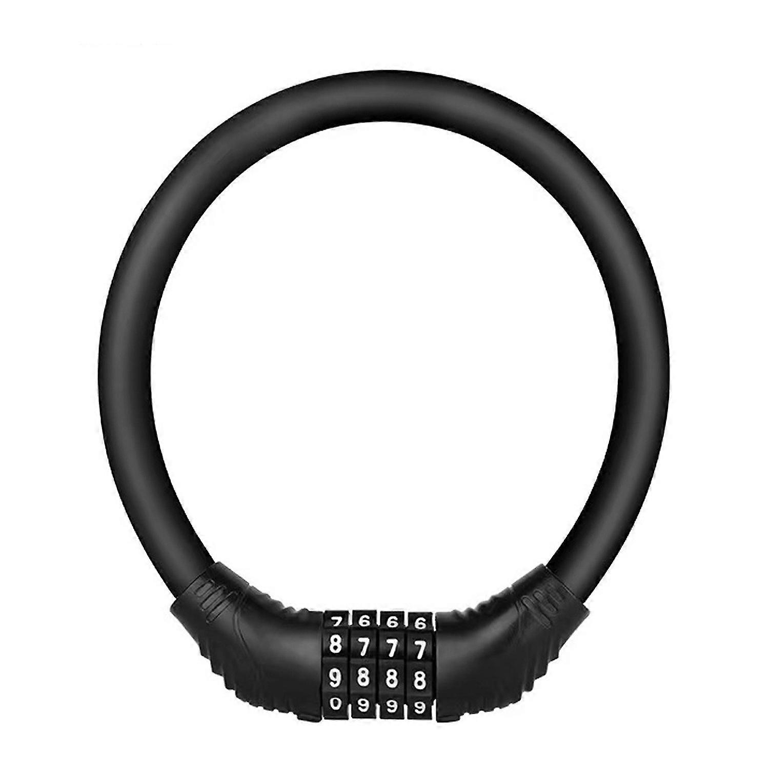 Pocket Size Portable 4 Digit Private Password Bike Lock Cable Lock Bicycle Security Lock Anti-Theft