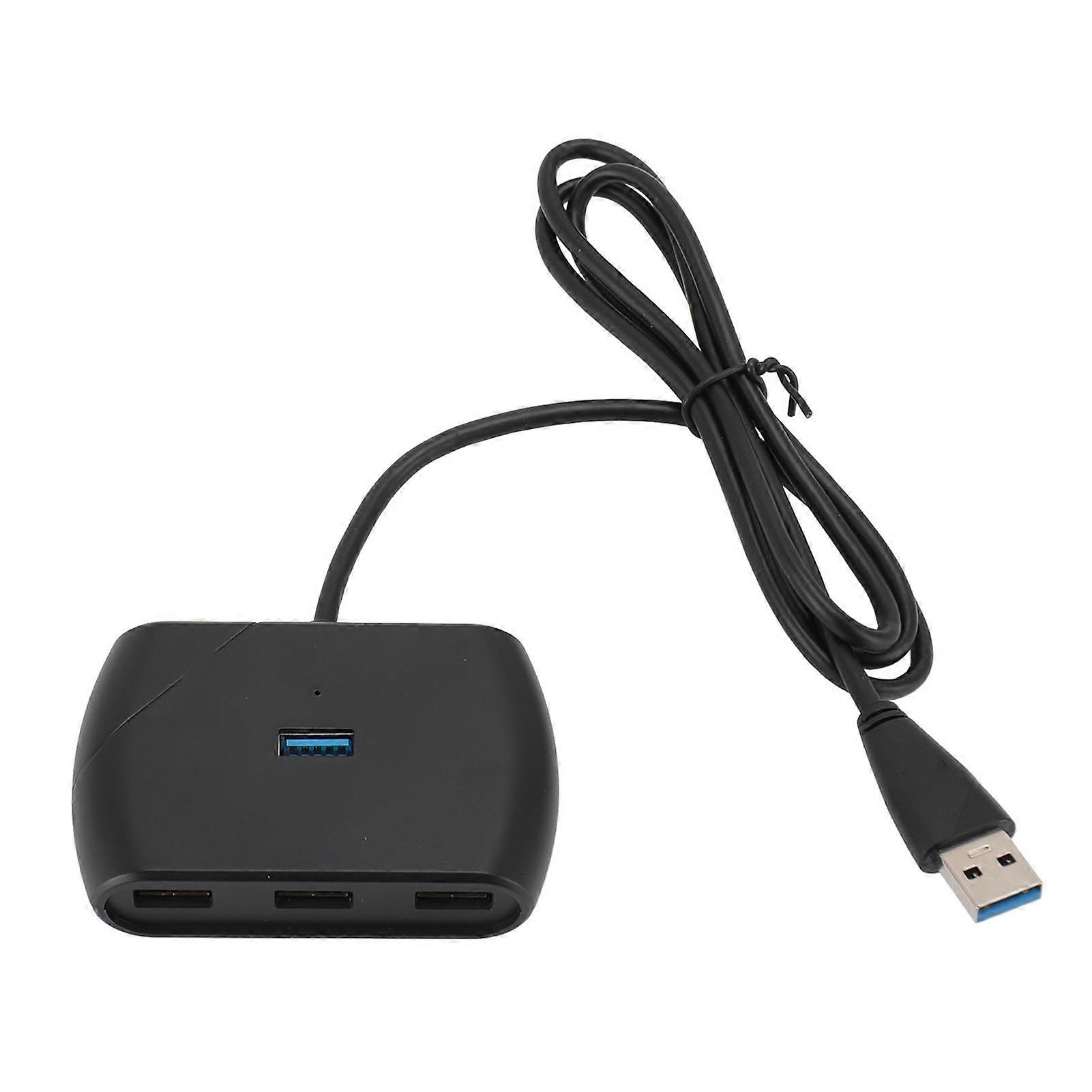 4 Port USB 3.0 Hub with LED Indicator Micro USB Powered 5Gbps Data Hub for Windows Linux