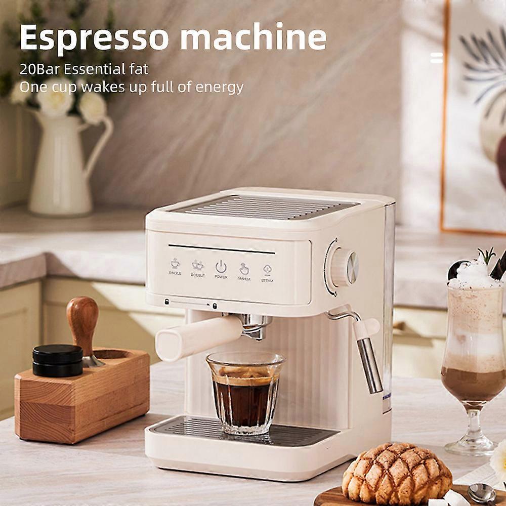 Multifunctional Electric Coffee Machine 850W 20Bar Mini Coffee Maker with Portafilter, Single and Double Serve Filter Basket, 92℃ Smart Brew 3 Level 