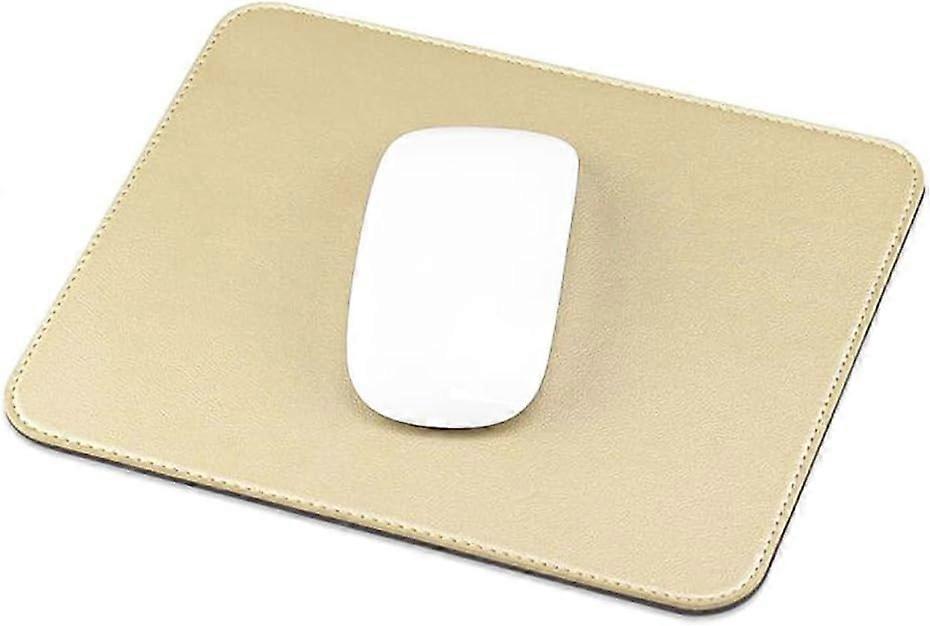 Mouse pad waterproof PU leather small mouse pad 250*200mm, gold