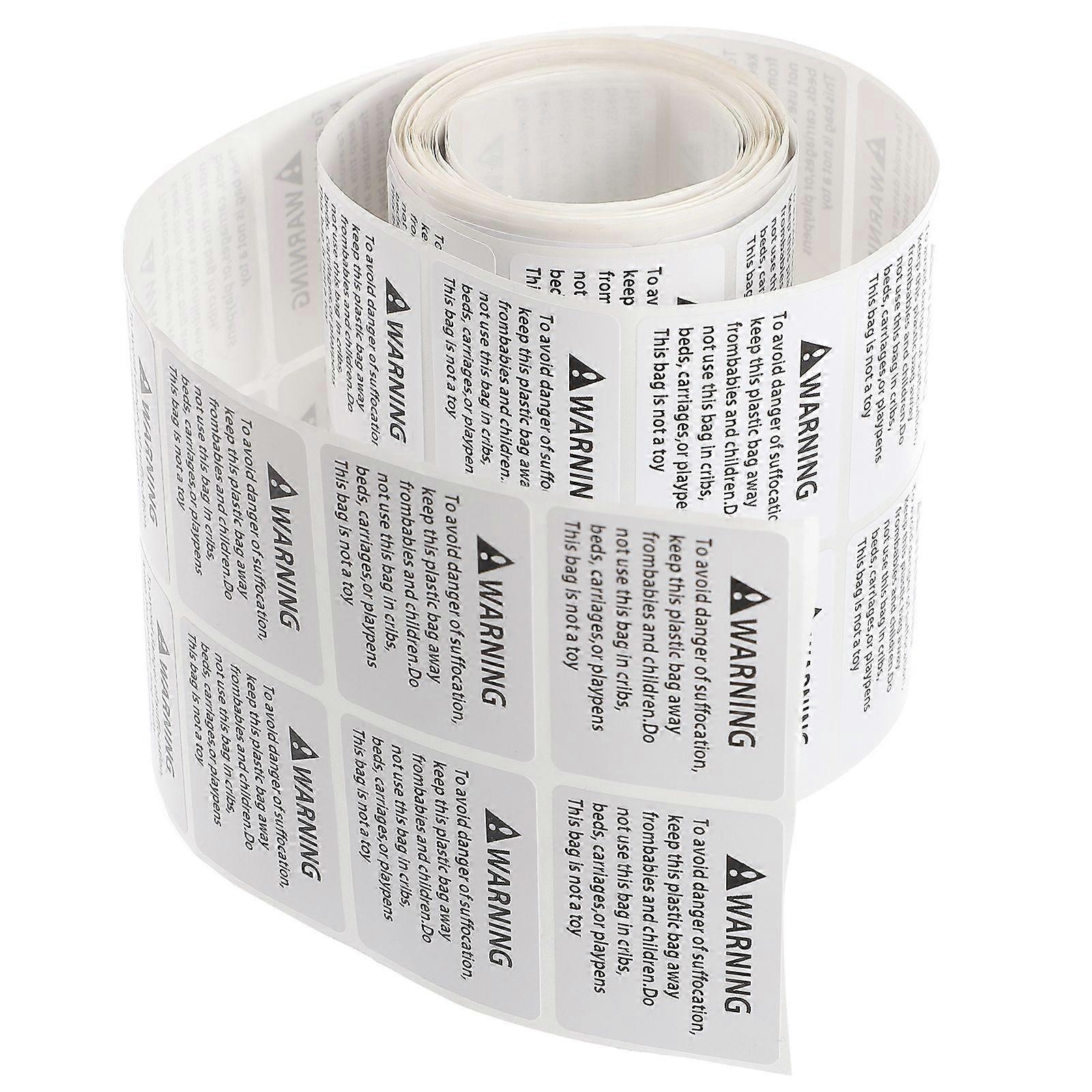 1 Roll Suffocation Warning Labels Choking Warning Stickers Warning Decals