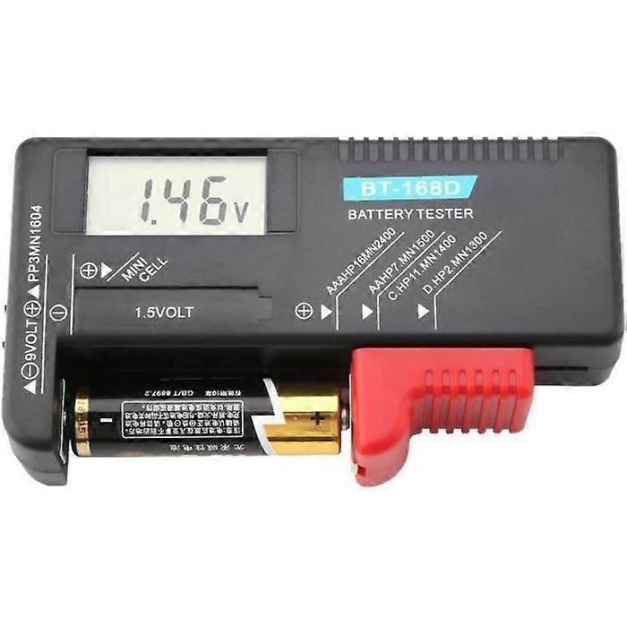 Battery Tester -BT-168D - Digital LCD - Compatible with AA, AAA, 9V