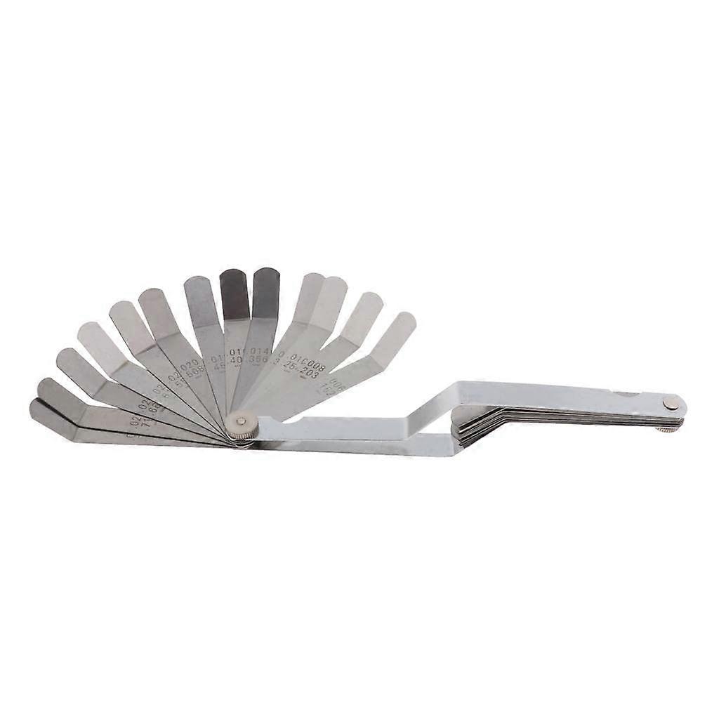 26 Offset Bent Feeler Gauge Metric Inch Measurements Marked