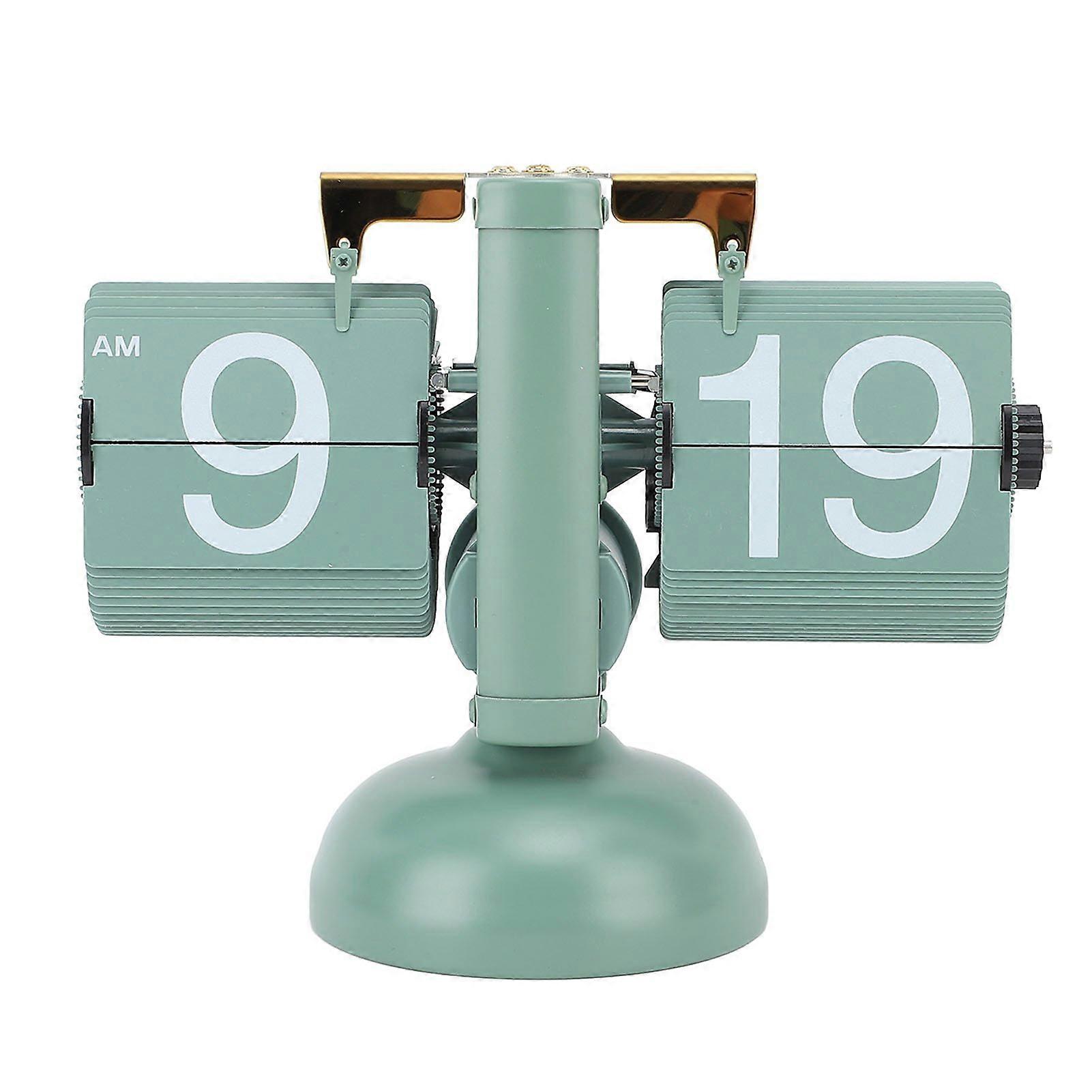 Retro Flip Down Clock with Reminder Timer Stable Accuracy Creative Auto Flip Mechanical Clock for Home Office Décor