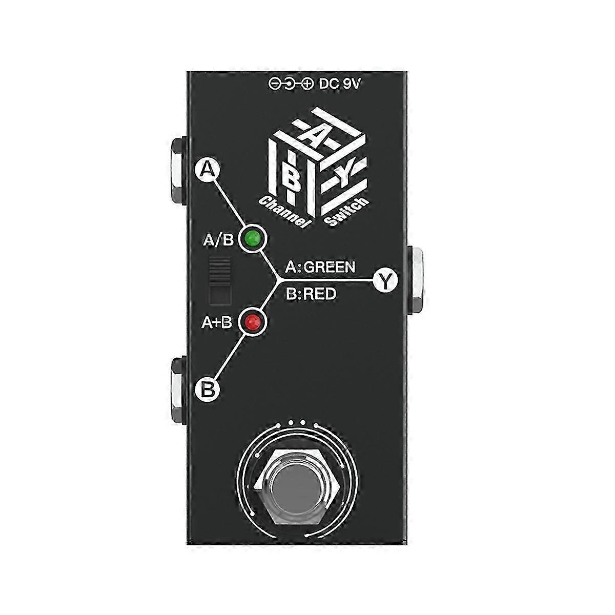Dual Channel ABY Electric Guitar Pedal - Channel Switching Effector for Instruments