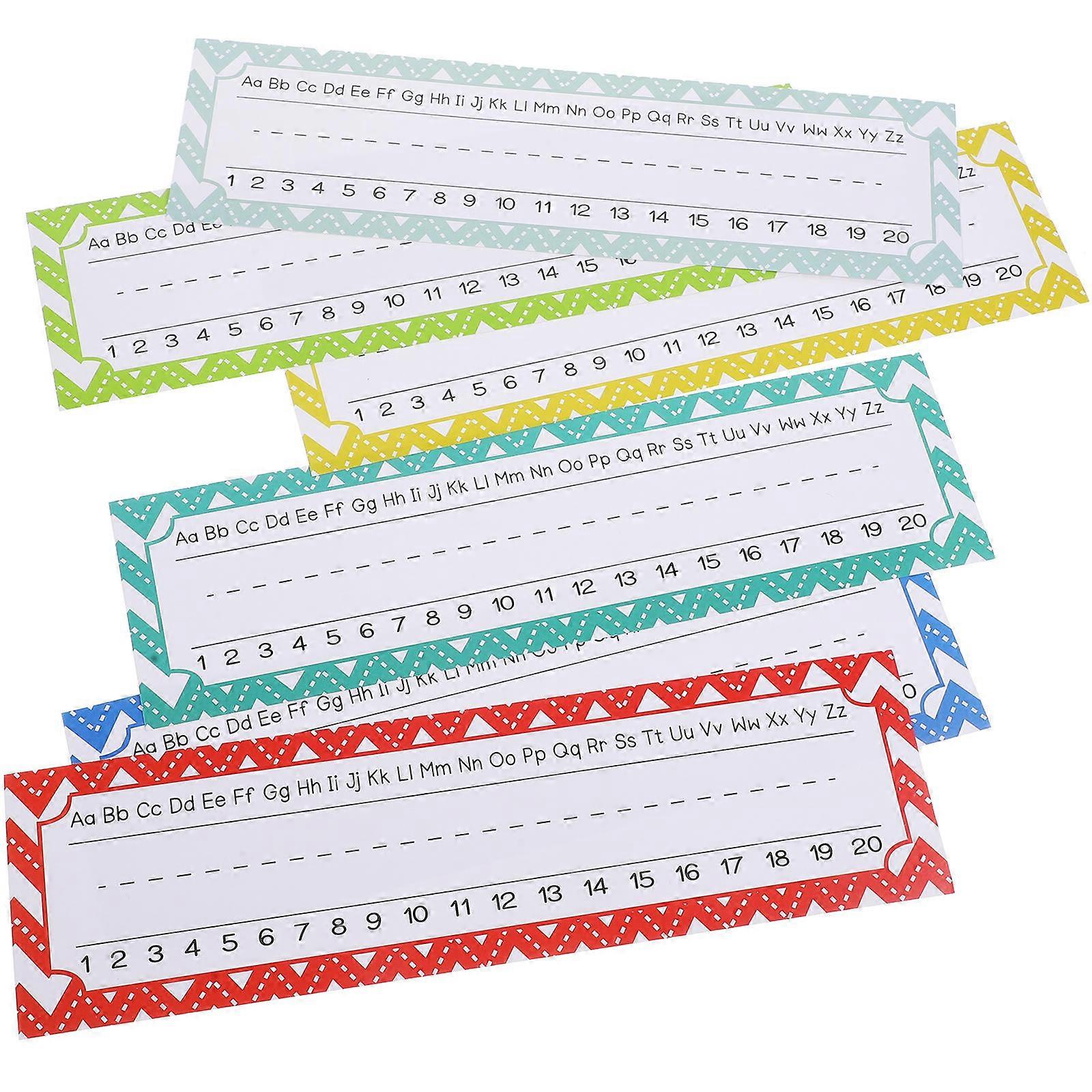 Tabletop Nameplates Labeling Classroom Decor Assorted Color 1 Set for Students and Teachers