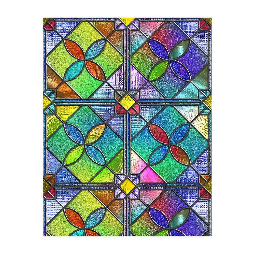 Window Privacy Film Glass Window Cling Opaque Design Home Decoration 58X45CM 1Pack