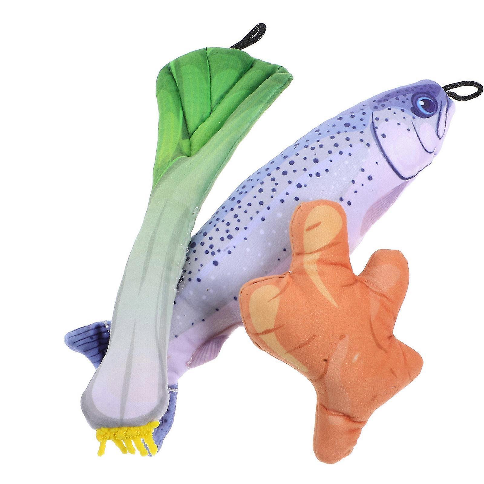 3pcs Catnip Fish Plush Toys for Kittens – Durable Chew & Claw Play for Indoor Cats – Crinkle Design for Interactive Fun & Teeth Cleaning