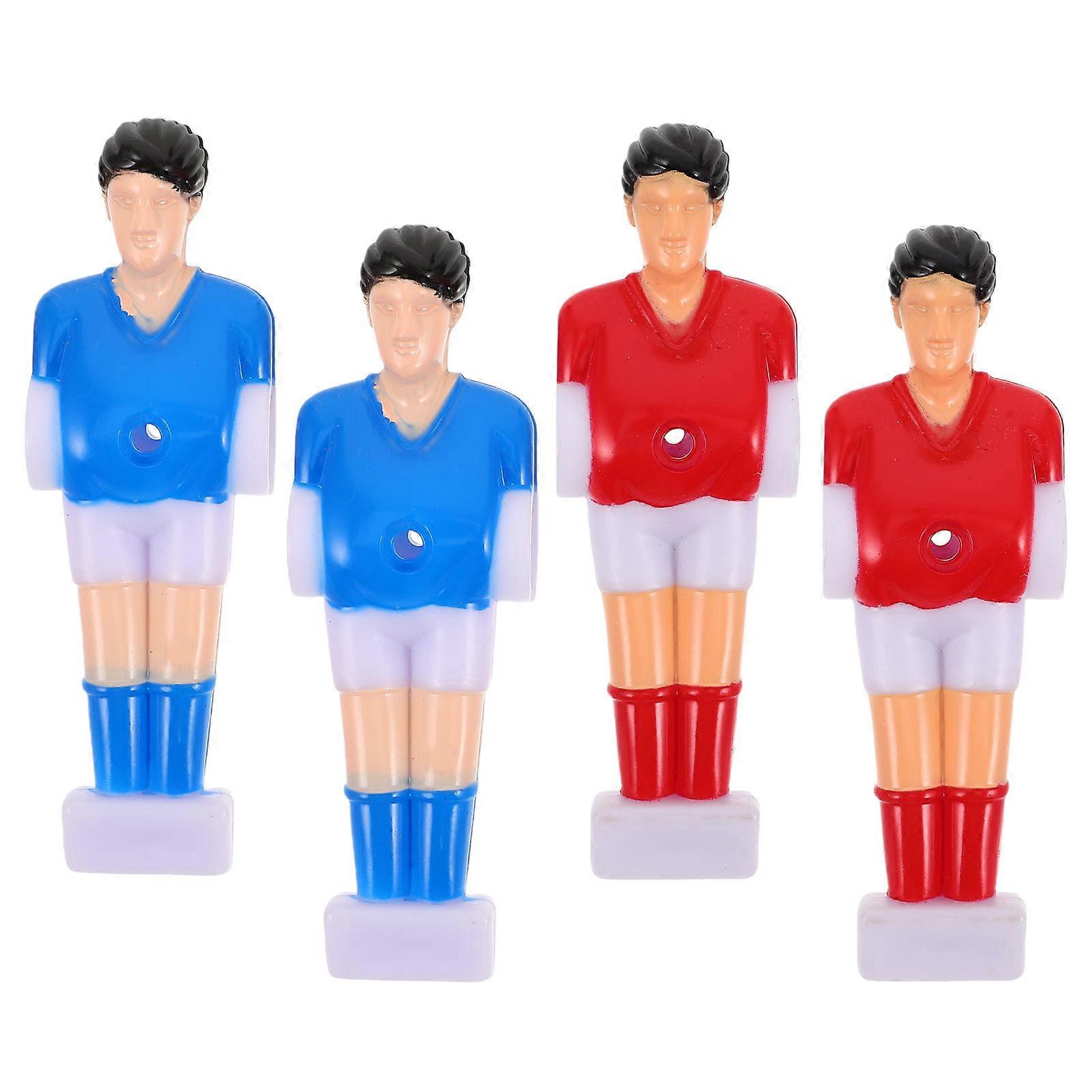 4pcs Realistic Foosball Figurines for Table Football Games – Replacement Soccer Player Models for Home or Office Entertainment, Crafted with