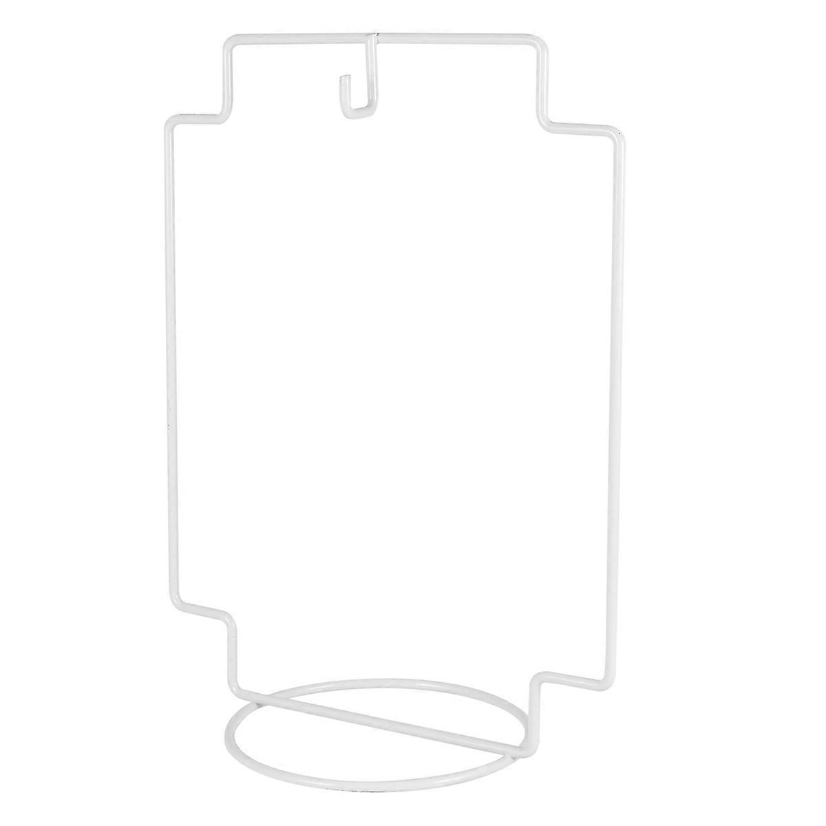 Micro Landscape Bottle Rack Hanging Rack with Hook 2Pcs White Iron Shelf