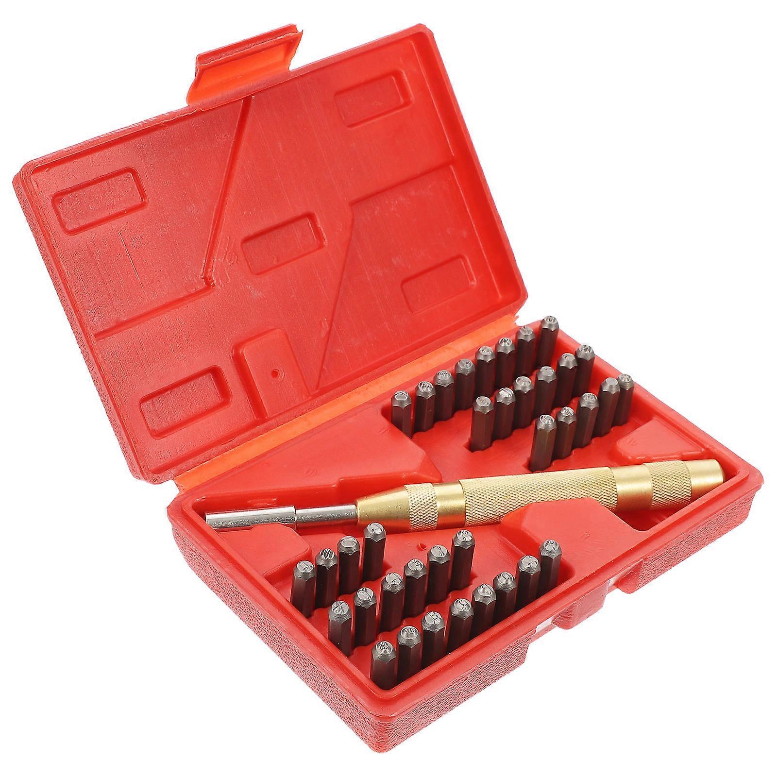 Steel Punch Set Numbers Stamp Press Punch Tool Scrapbooking Paper Crafts Invitations 6.41X0.59X0.59 Inch 1 Set