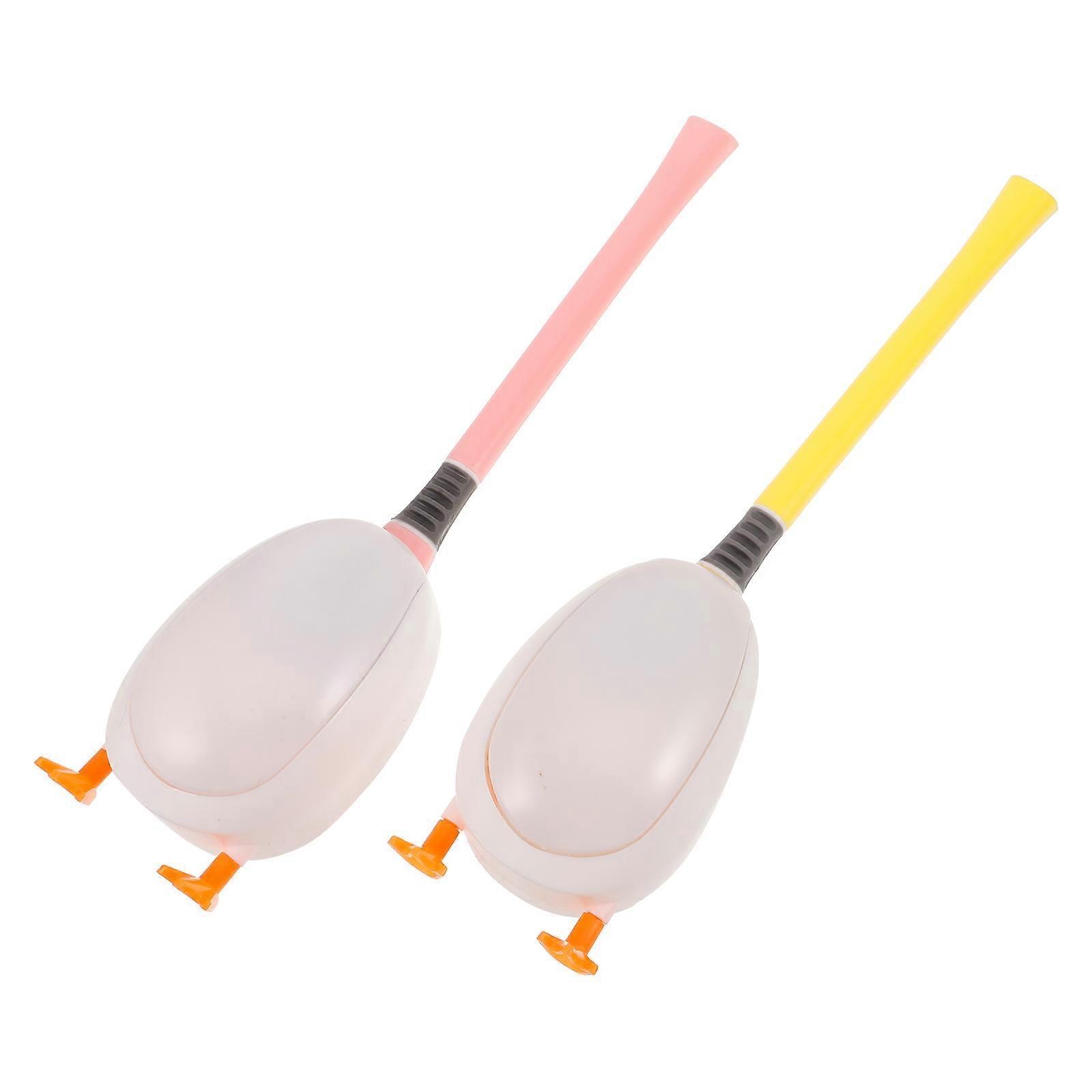 Silicone Toilet Brush And Holder Set Cute Duck Shape Modern Design Effective Cleaning For Homeowners 2Sets