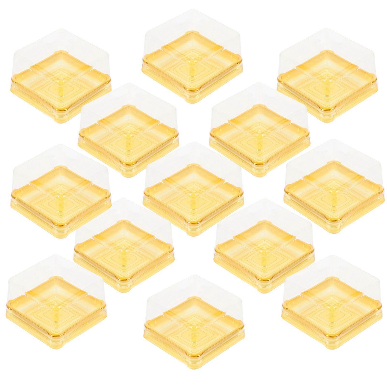 Caja de cupcakes impermeable 7X7X4CM presente Embalaje 50Pcs