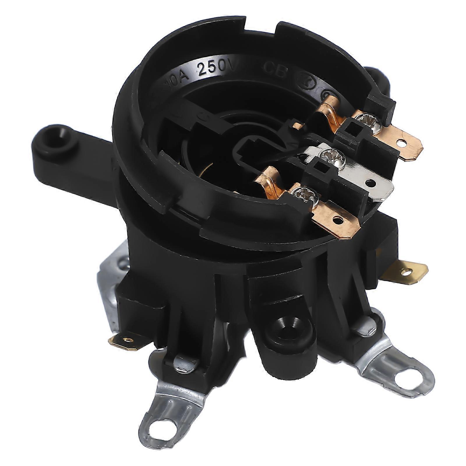 Electric Kettle Thermostat Base Temperature Control Daily Use Black 2Pcs