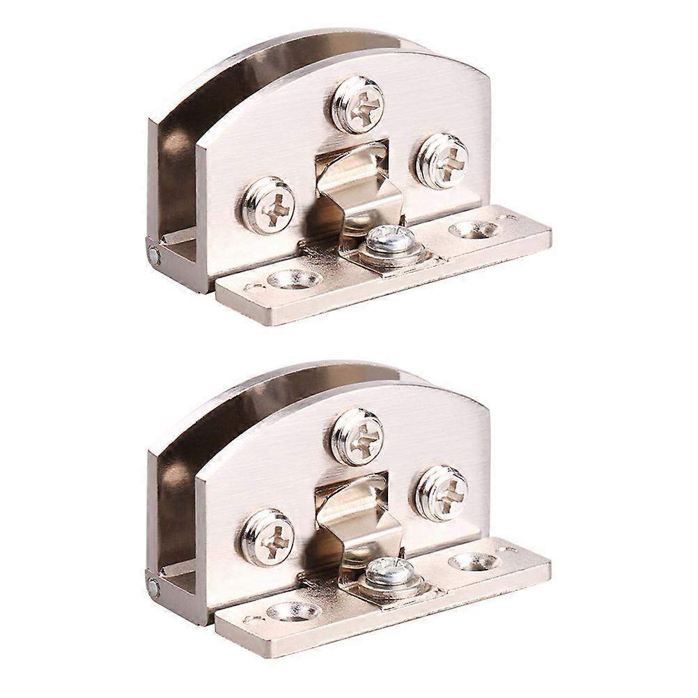 Door Hinge Support Multi Functional Glass Hinge for Home Use Safety for Children 4.7x4.1cm Arc Shaped 2Pcs