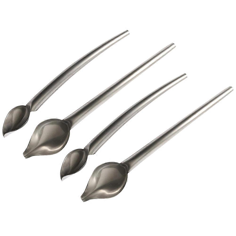 Dessert Decoration Stainless Steel Spoon Diy Baking Tools Kitchen Gadgets Silver