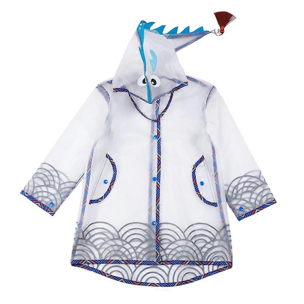 Waterproof Rainwear EVA Practical Childrens Raincoat Assorted Color M Size For Outdoor Activities 1Pc