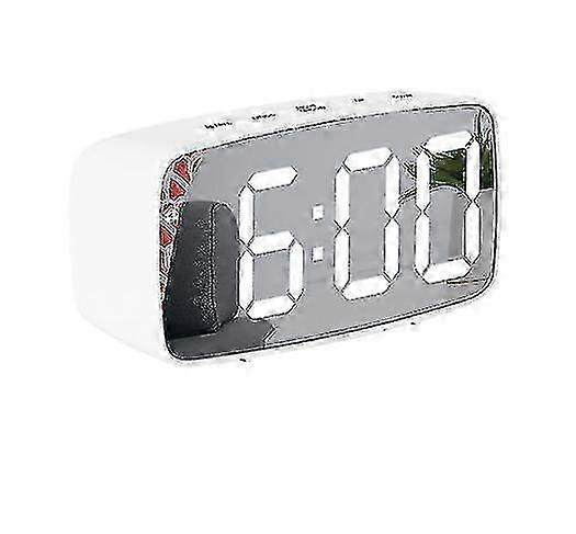 Mirror Alarm Clock LED Electronic Clock Silent Bedside Clock Silent Clock