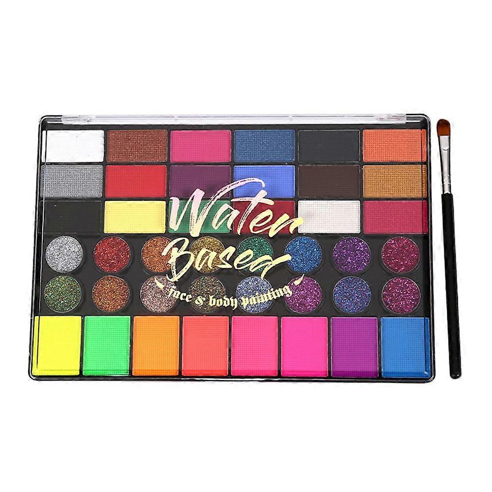 1 Satz Gesichtsfarbe Körperfarbe Set Make-up-Malset Körperfarbe Make-up-Malerei Farbe und Stift