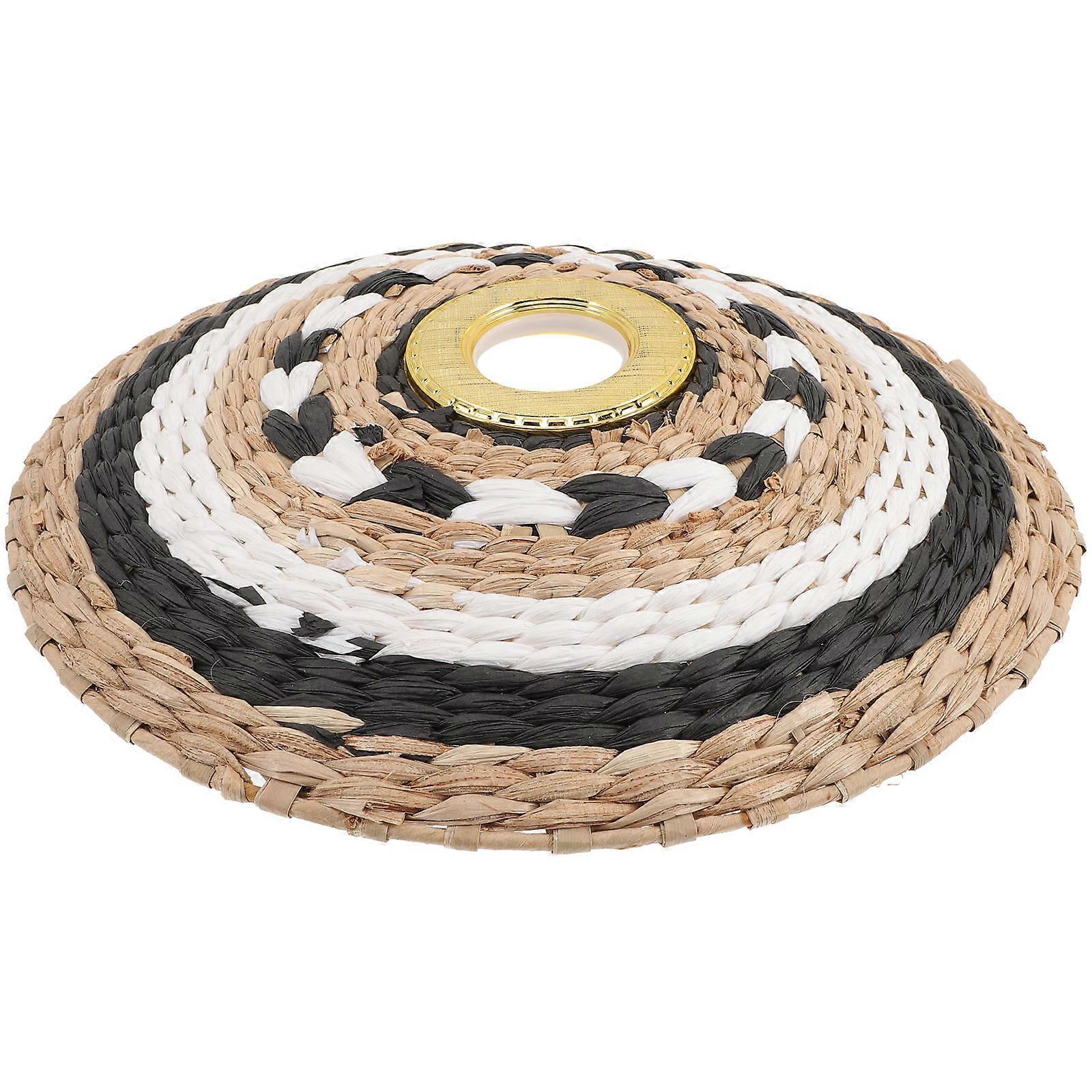 Light Shades For Ceiling Lights Lampshade Weaving Chandelier Lamp Shade Hanging 30x6cm Softening Bright Light 1Pcs