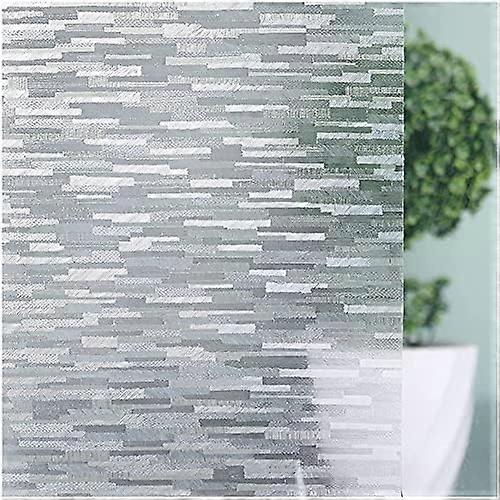 1pcs wood grain static window film, light blocking UV protection