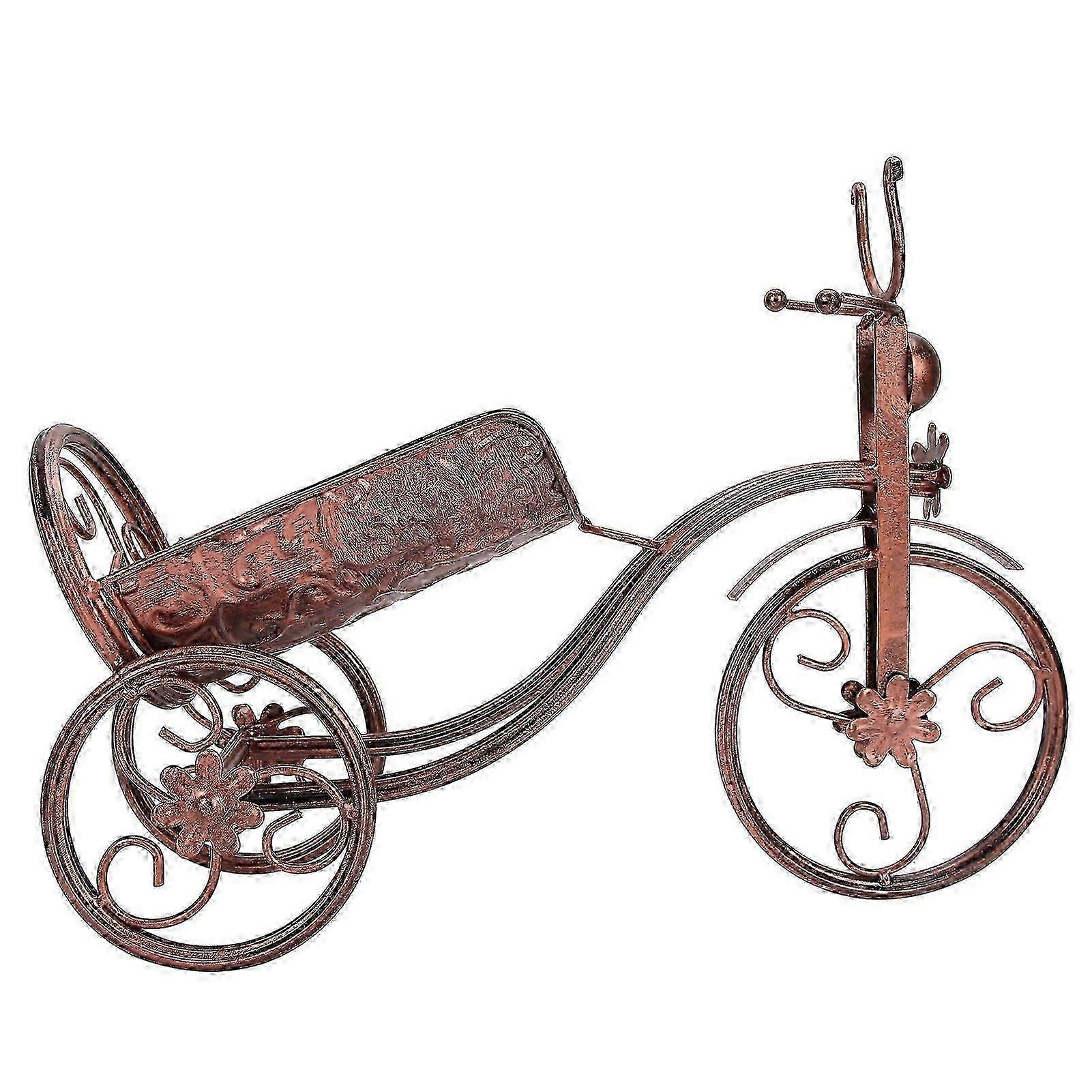 Durable Tricycle Wine Holder, Space Saving Design With Heavy-Duty Base For Wine Storage, Stylish Metal Crafting, Quick Assembly For Easy Placement In