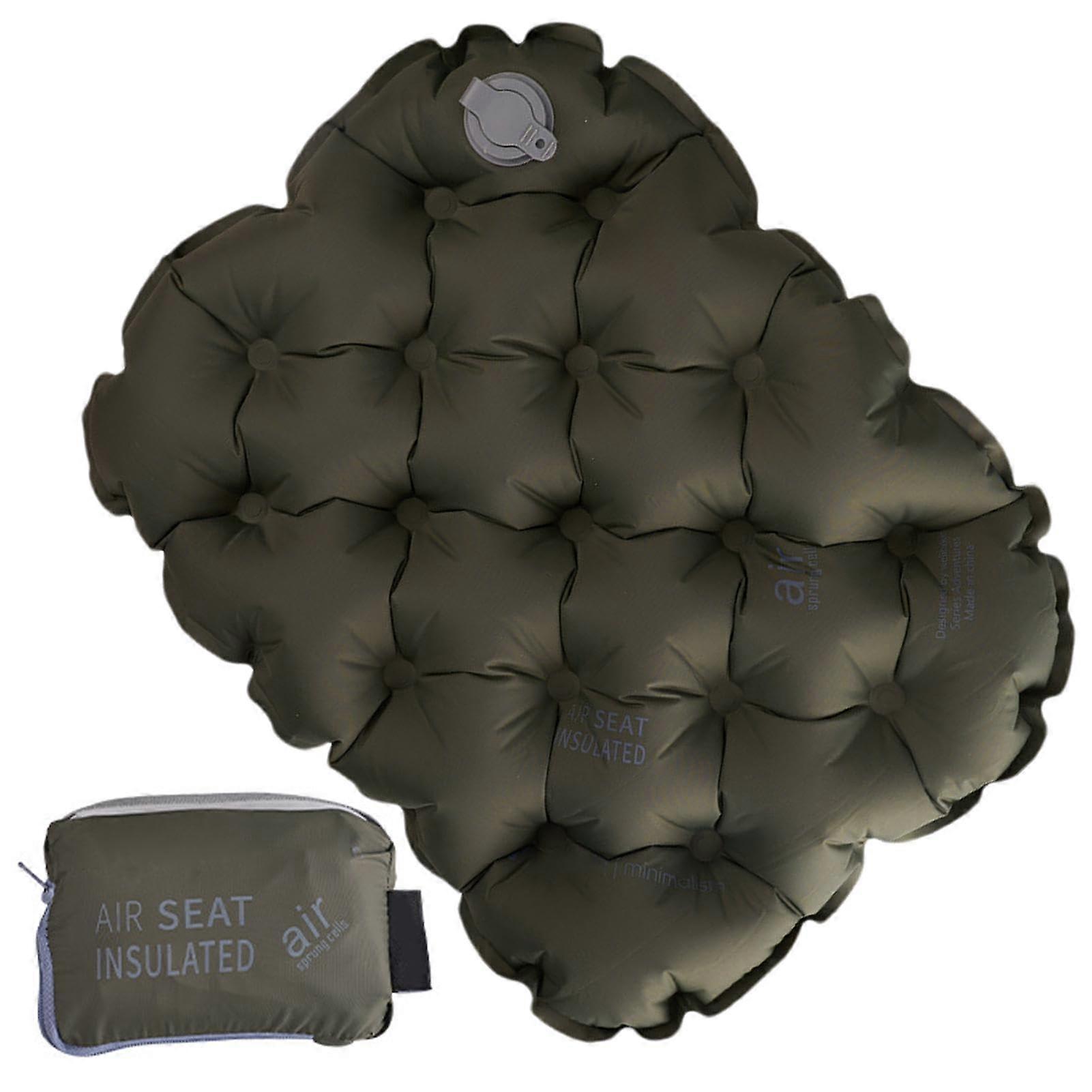 Inflatable Cushion Seat, Hiking Seat Pad, for Camping Army Green Ref: 5909