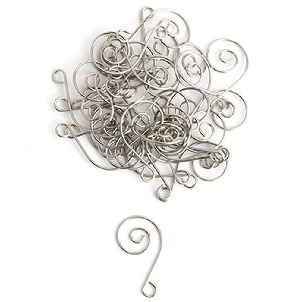 Alloy Hooks Christmas Tree Hangers 36Pcs Silver For Theme