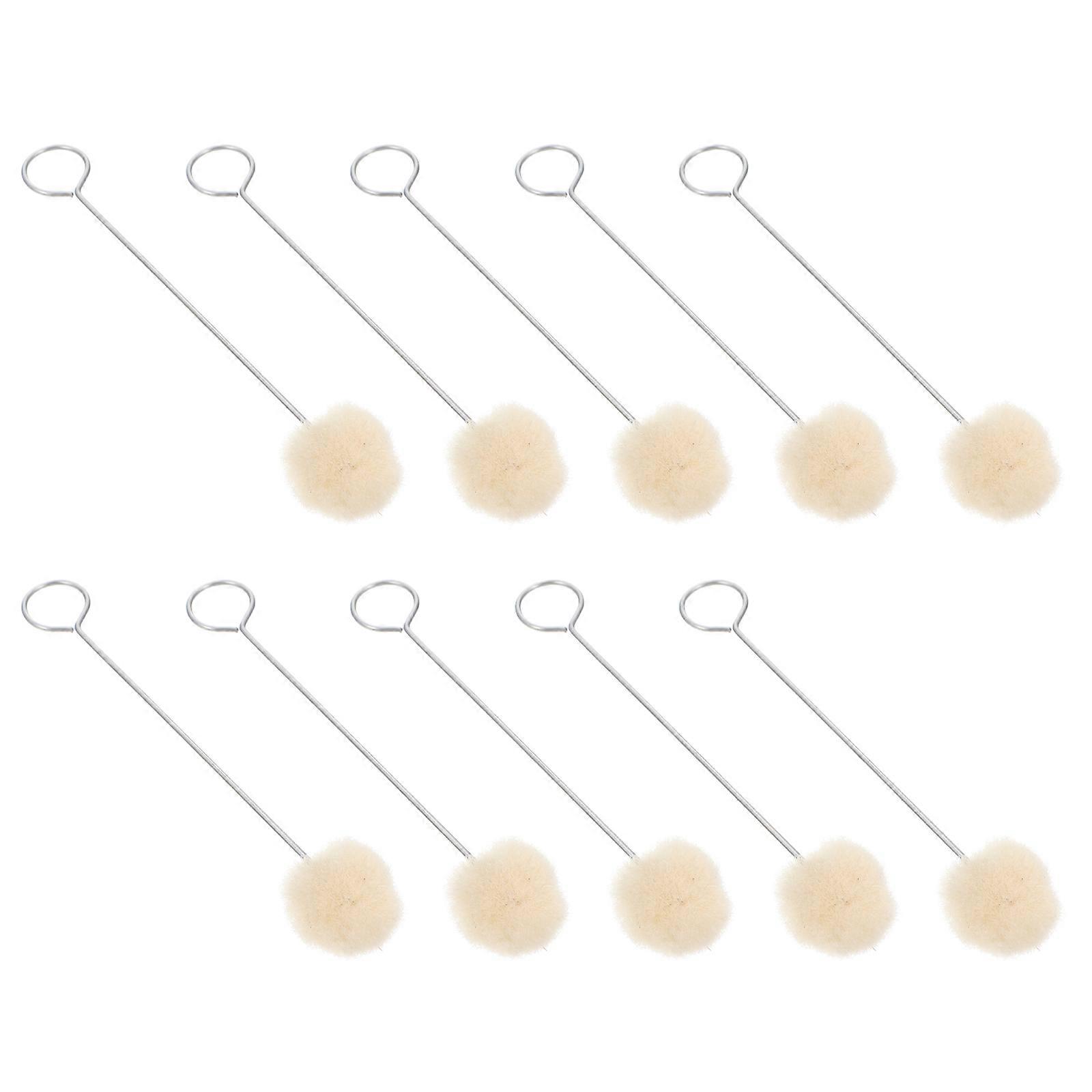 Dauber Brush Wool Ball Applicator Gluing Professionals Round Shape Multi Color 50Pcs