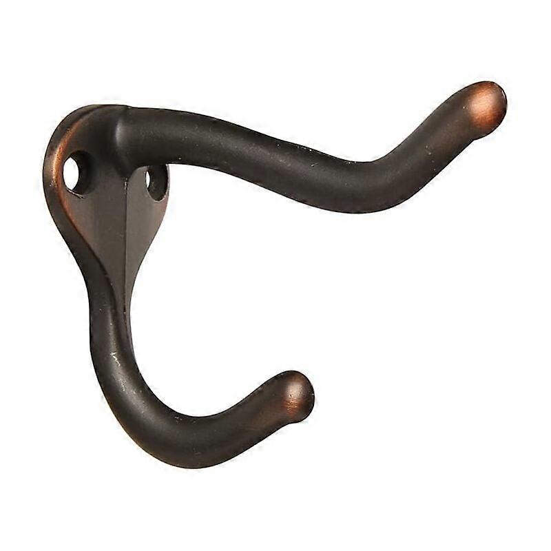 6PCS Red Copper Double Claw Bathrobe Hooks, Heavy Duty Wall Hooks with Screws for Coats, Hats, Towels or Spoons