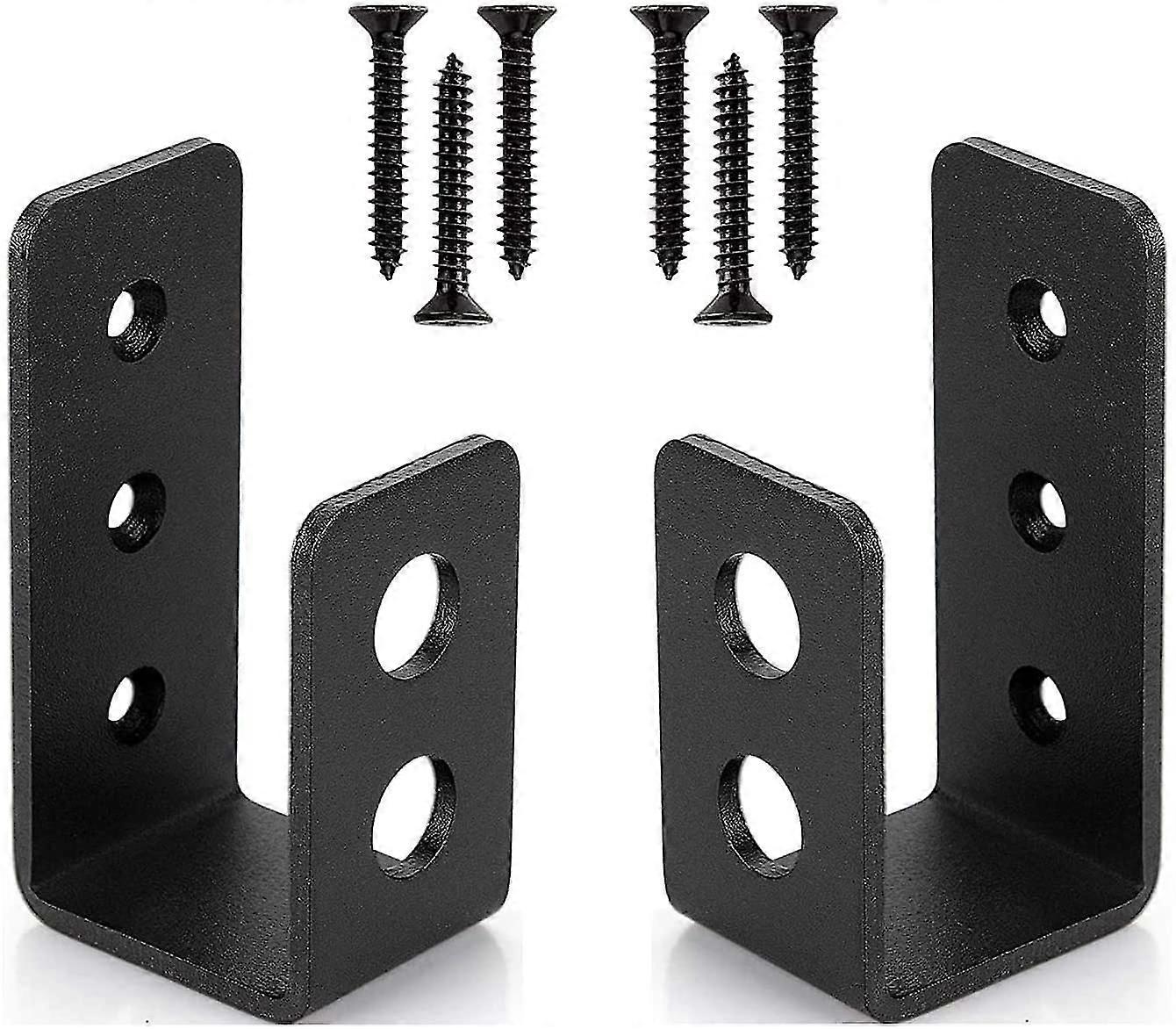 2 حزمة من أقواس الأبواب الفولاذية الثقيلة لباب 2x4 ، شريط أمان على شكل حرف U