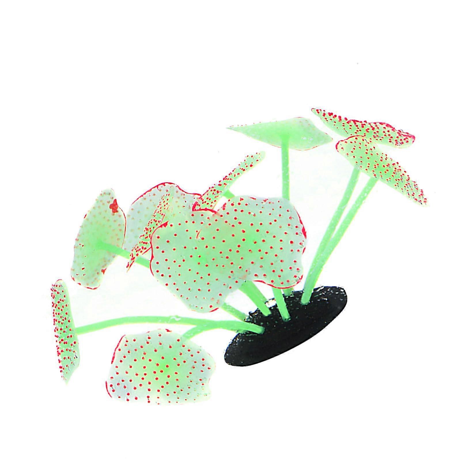 Artificial Aquarium Plant for Aquariums and Terrariums, Green Decorative Ornament, Durable PVC Material, 12 Inches Tall