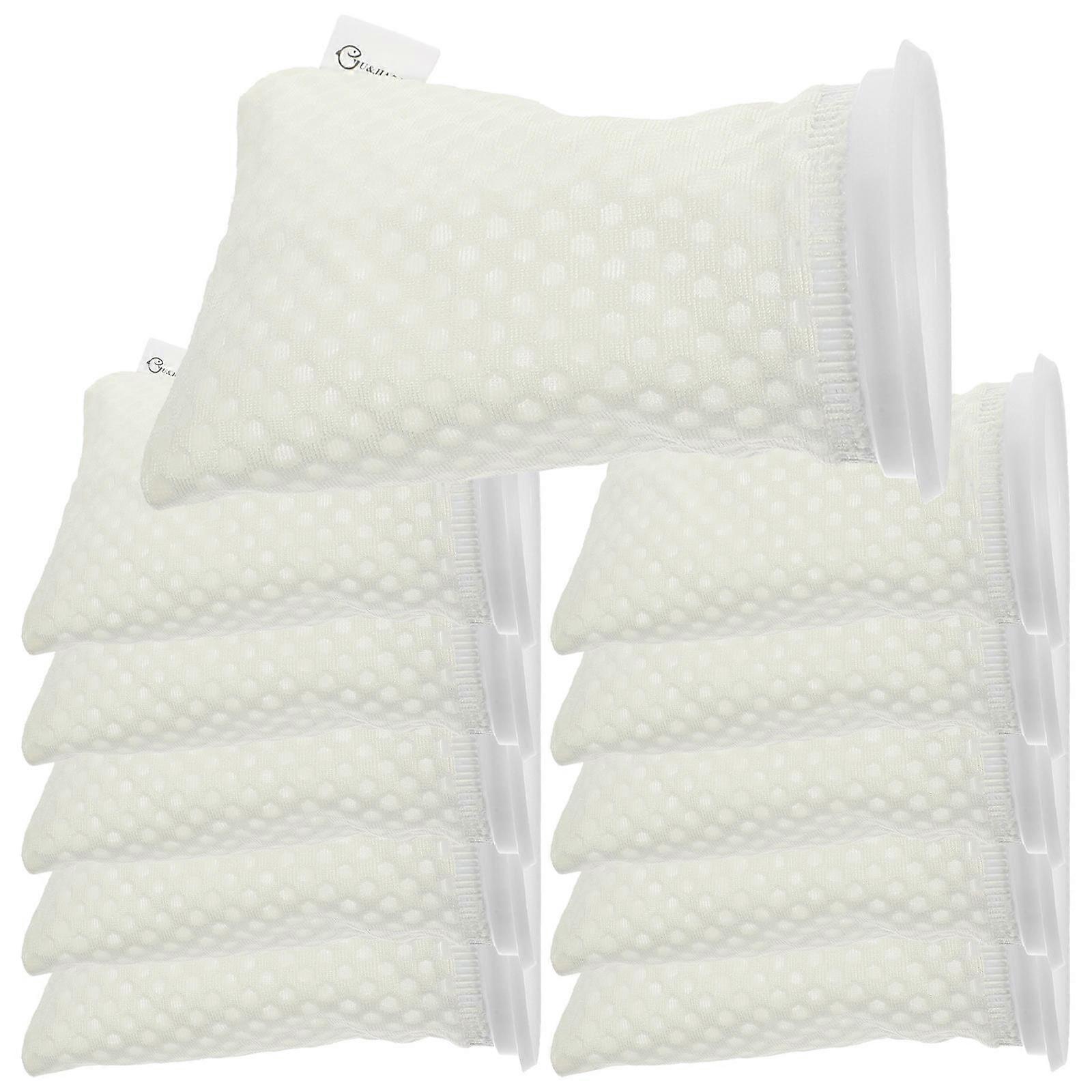 Aquarium Filters Reusable Filter Bag Freshwater Aquarium 3D Honeycomb PP Reduction 4 Inches 11Pack