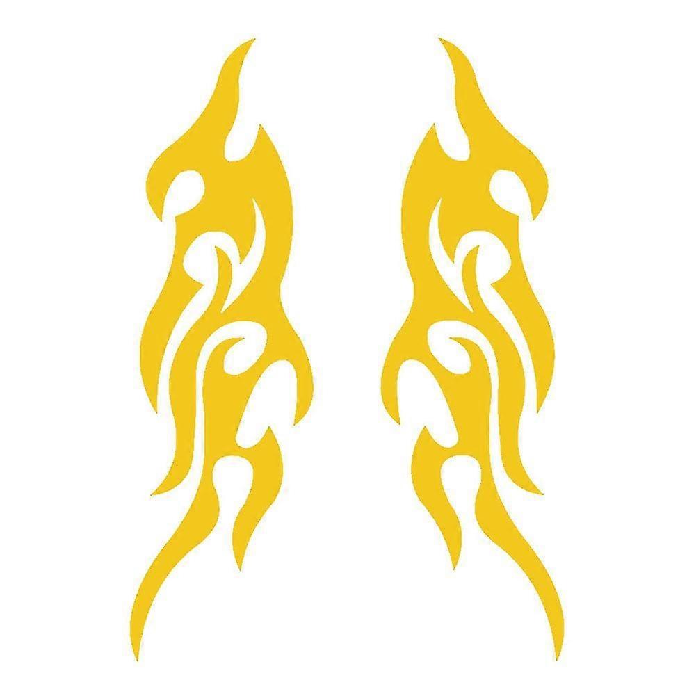1 Pair Stylish Flame Car-Styling Side Rearview Mirrors Decals Sticker Decor