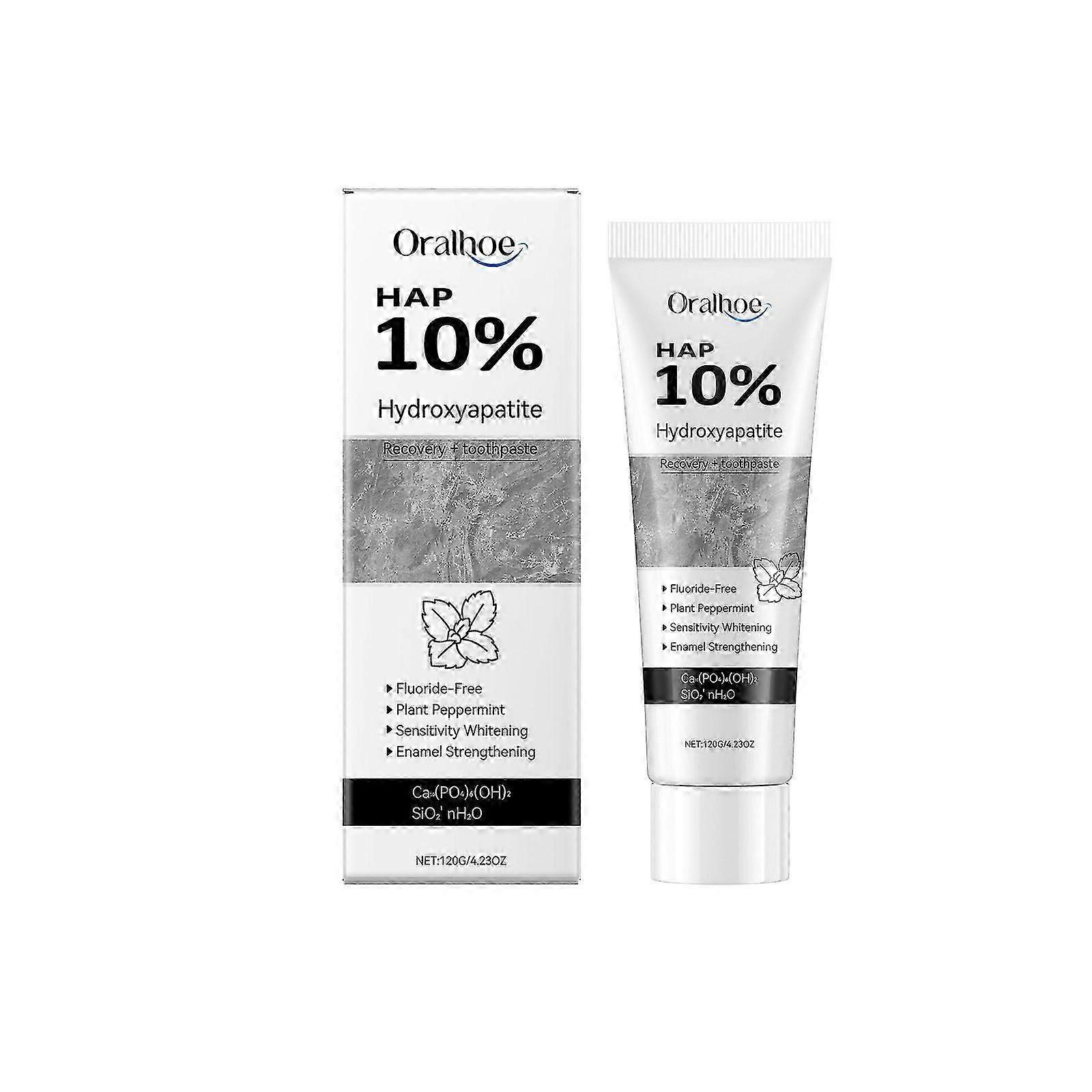 Nano-Hydroxyapatite Toothpaste for Advanced Enamel Protection, Mint Flavor, Fluoride-Free Toothpaste for Sensitive Teeth Oral Care