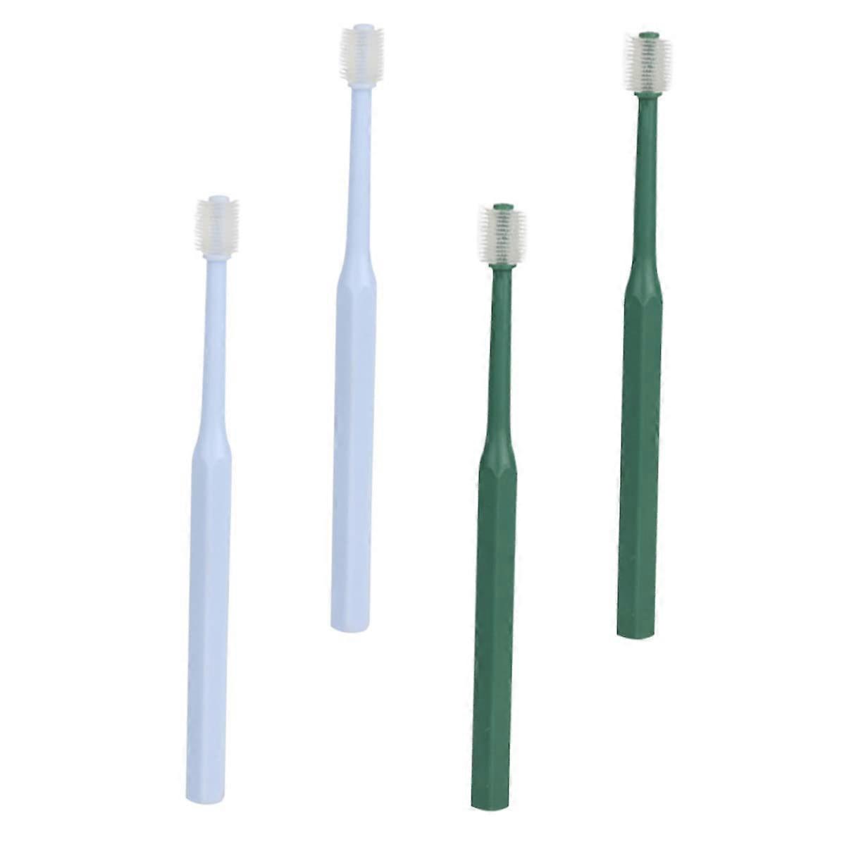 Pack of 4 Household Cat Toothbrushes Comfortable Puppy Toothbrushes Comfortable Kitten Toothbrushes
