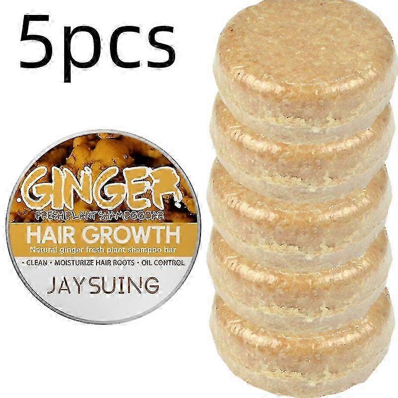 2025 5x Bio-Ingwer-Haarwuchs-Shampoo-Bar fördert das Haarwachstum 2023 Upgrade