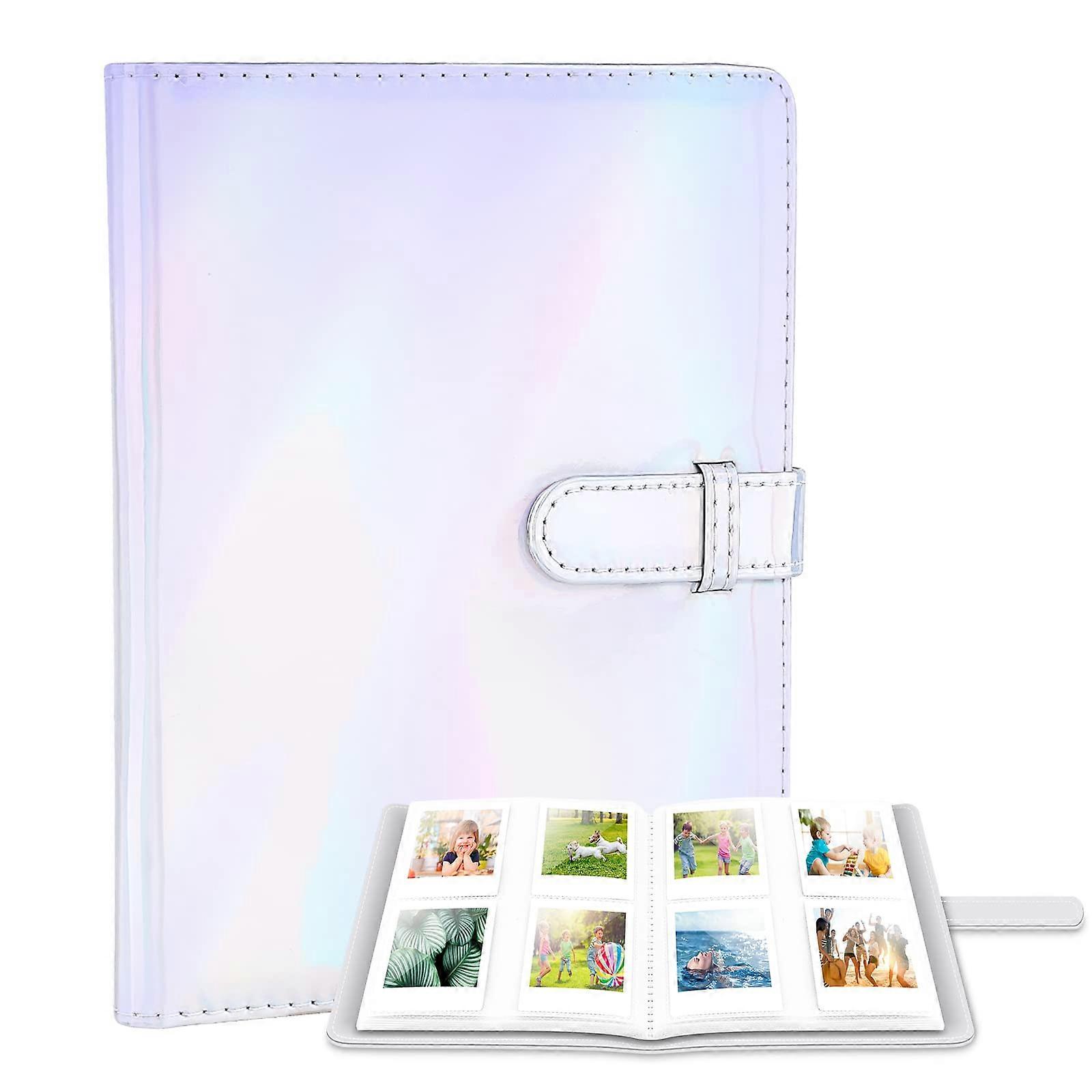 Mini Photo Album with 128 Pockets for Fujifilm Instax Mini Camera (Magic Silver)