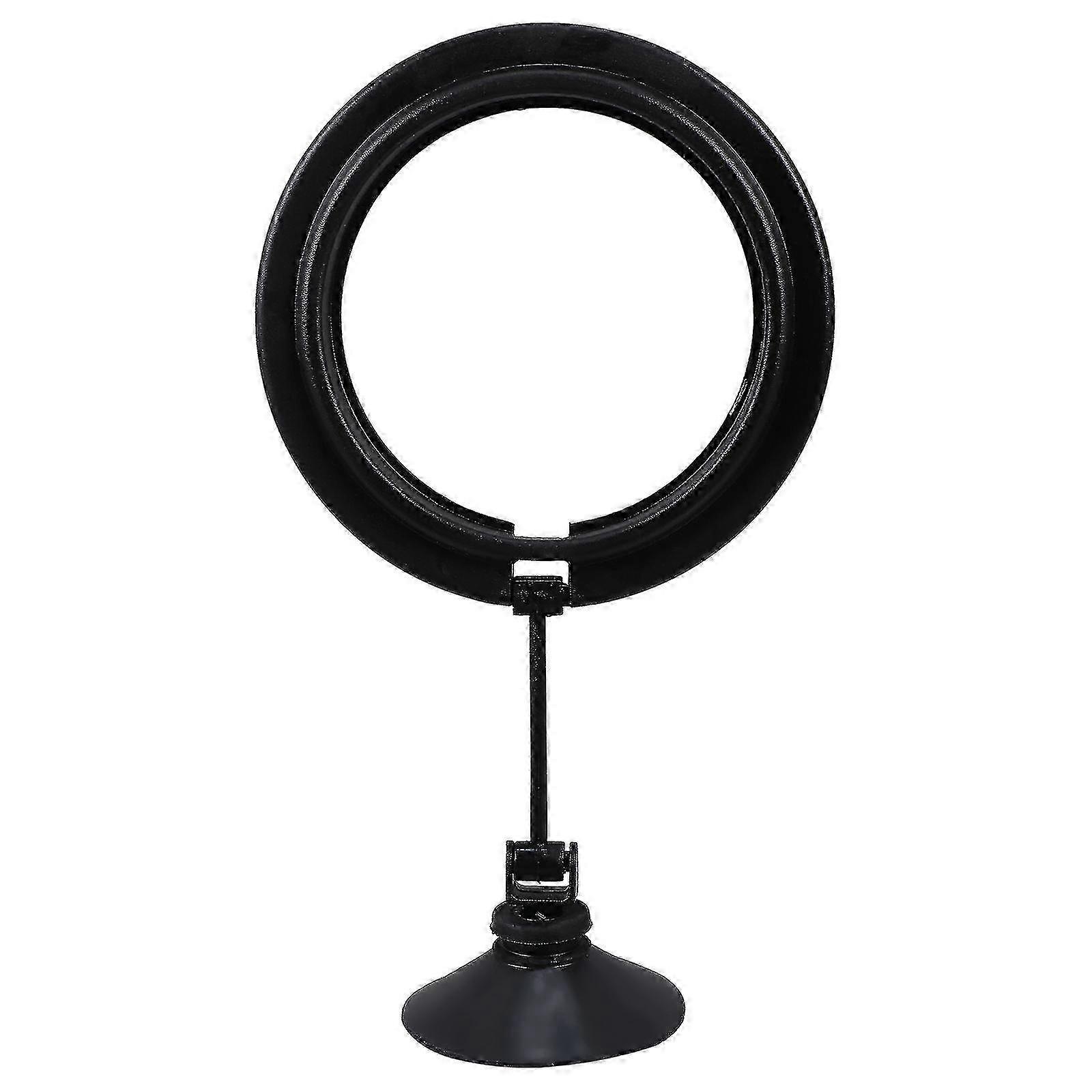 1Pc Suction Cup Floating Round Fish Food Feeding Circle Black