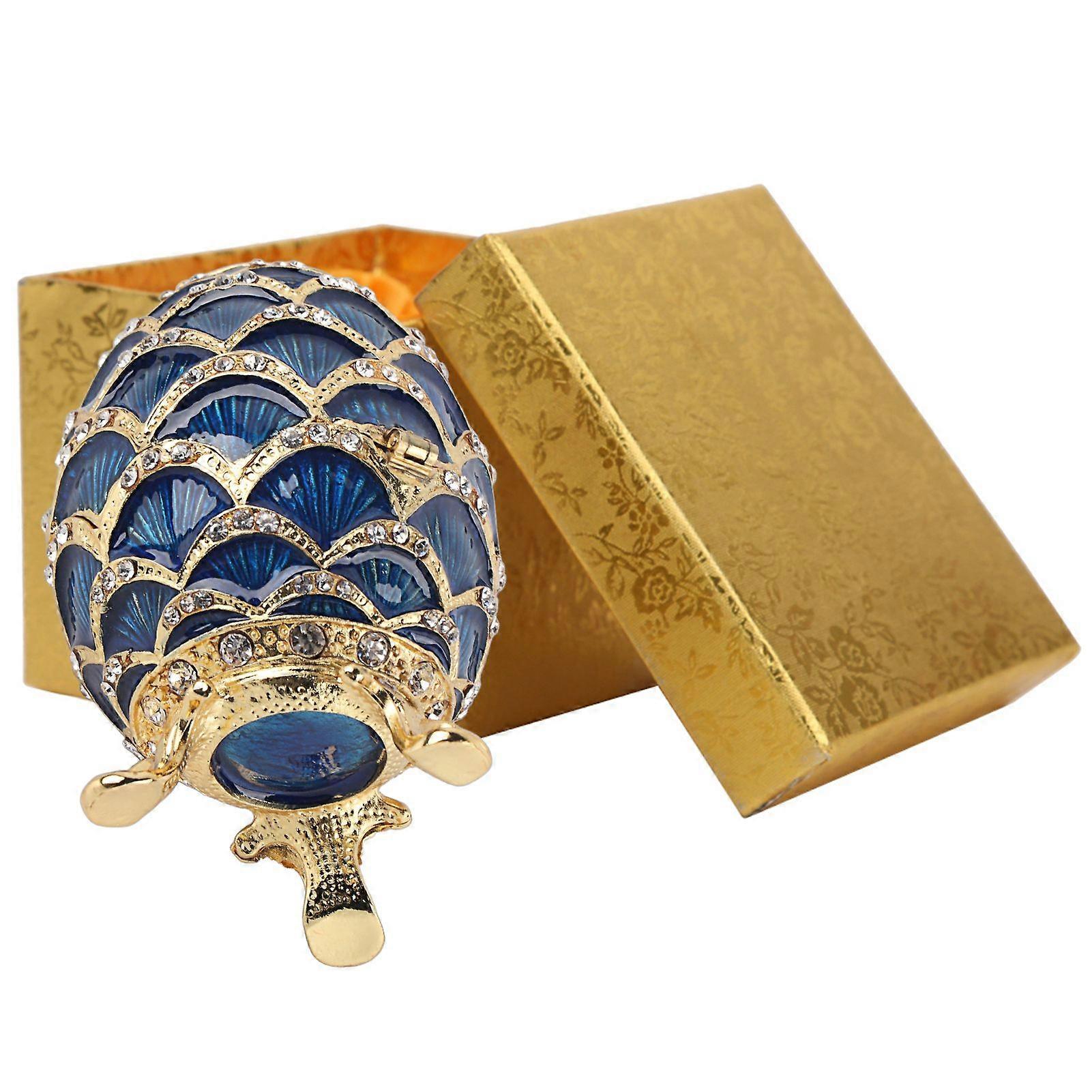 2025 Senaste modellen Påskägg prydnadsask Emaljerad påskägg smyckeskrin