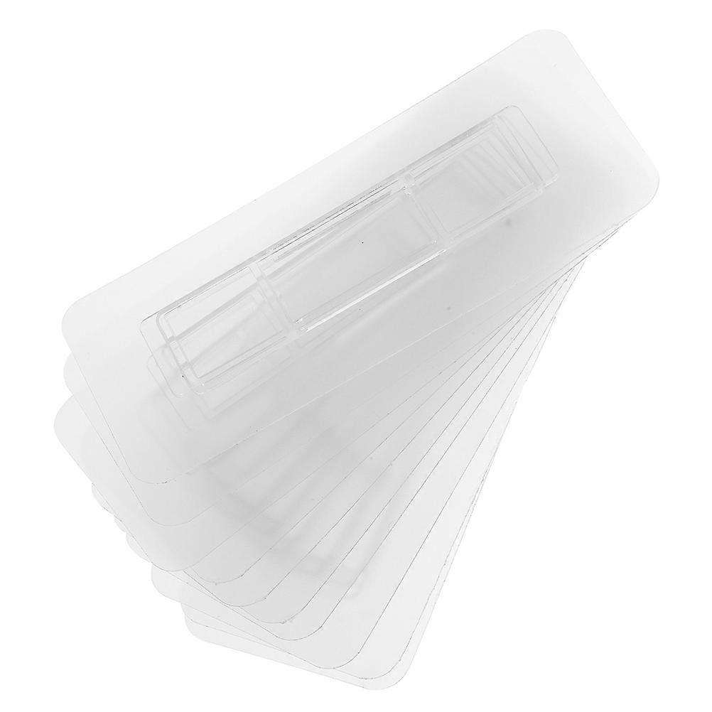 Adhesive Hooks for Storage Shelf Sticky Design Rectangular Clip Kitchen Rack Simple and Generous Design 50Pcs