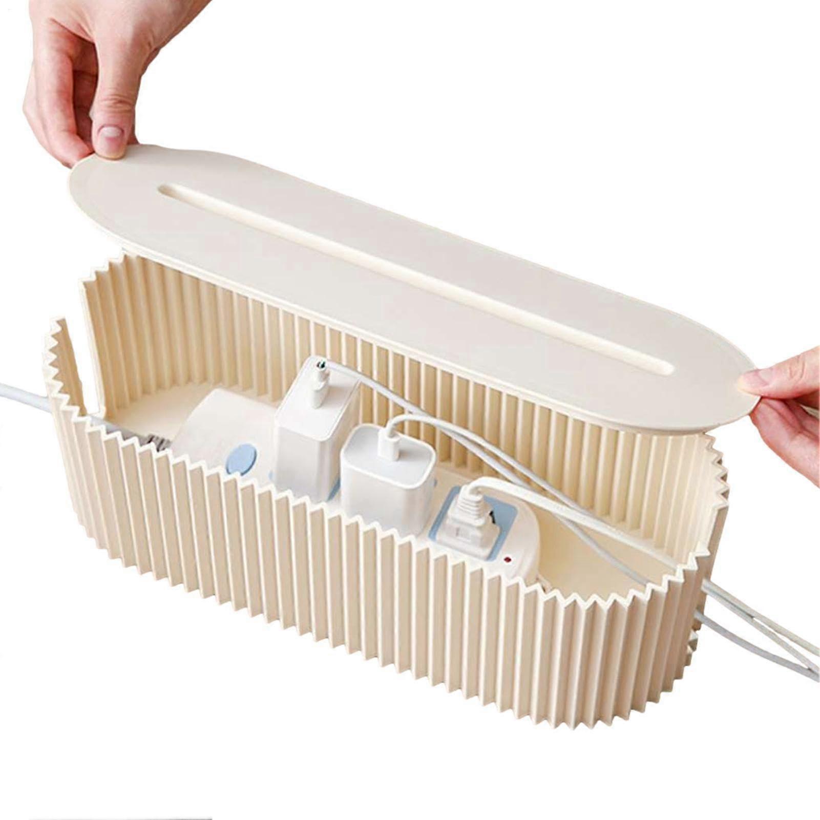 Power Strip Box Safe Cable Storage Case, Flexible Cable Hiding Box