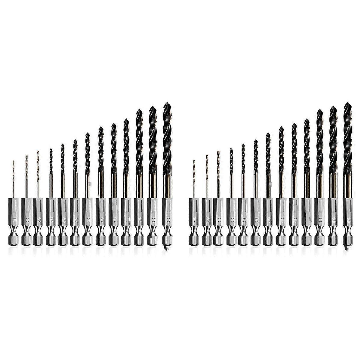 13 Pieces Quick Change HSS Impact Driver Hex Bits for Metal