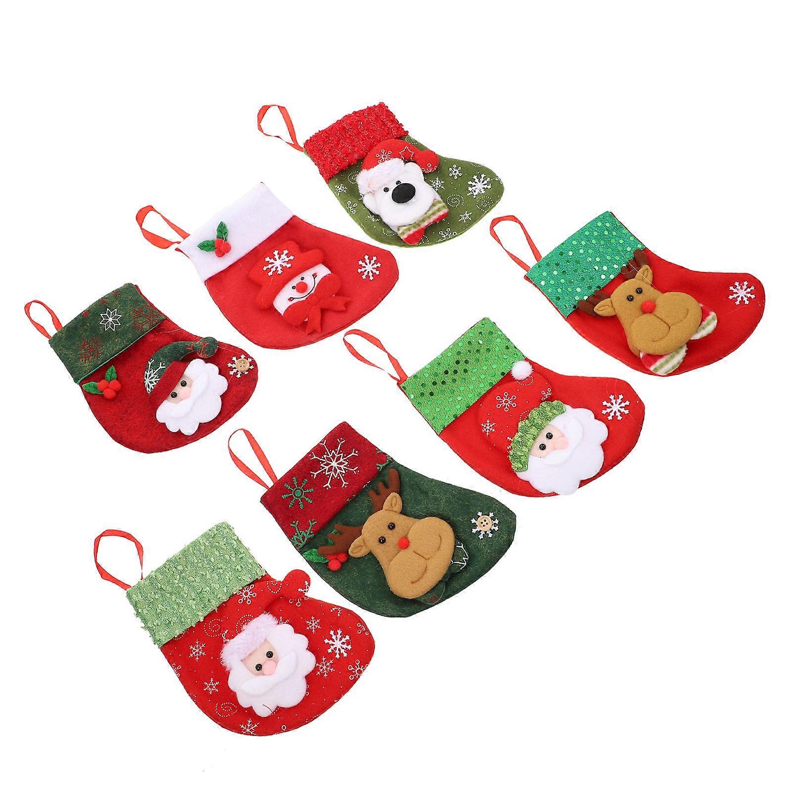 Sweets Hanging Pouch Christmas Style 16x12cm present Storage 7Pcs
