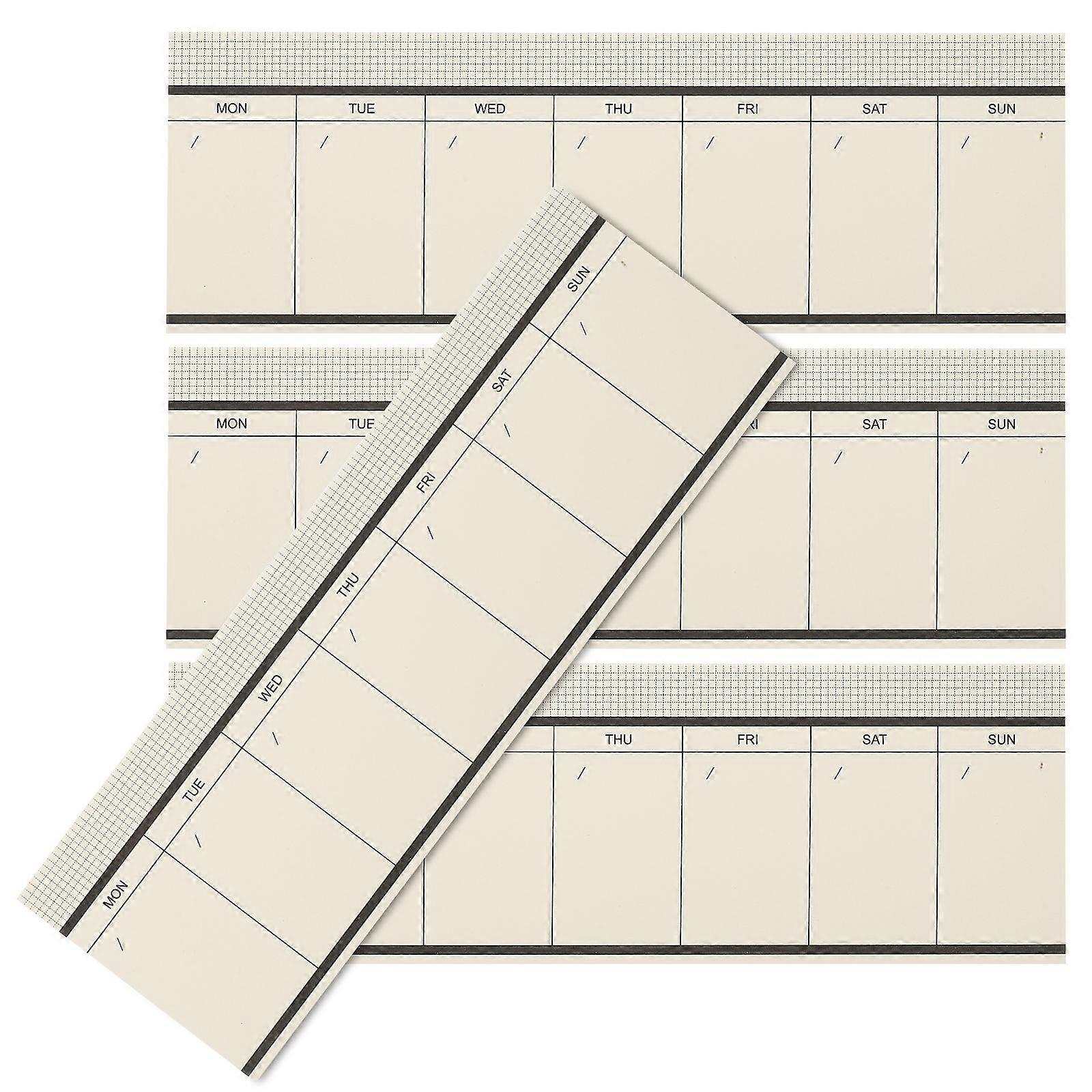 Note Pads Weekly Planner Sticky Notepad Business Planning Smooth Writing 4Pcs