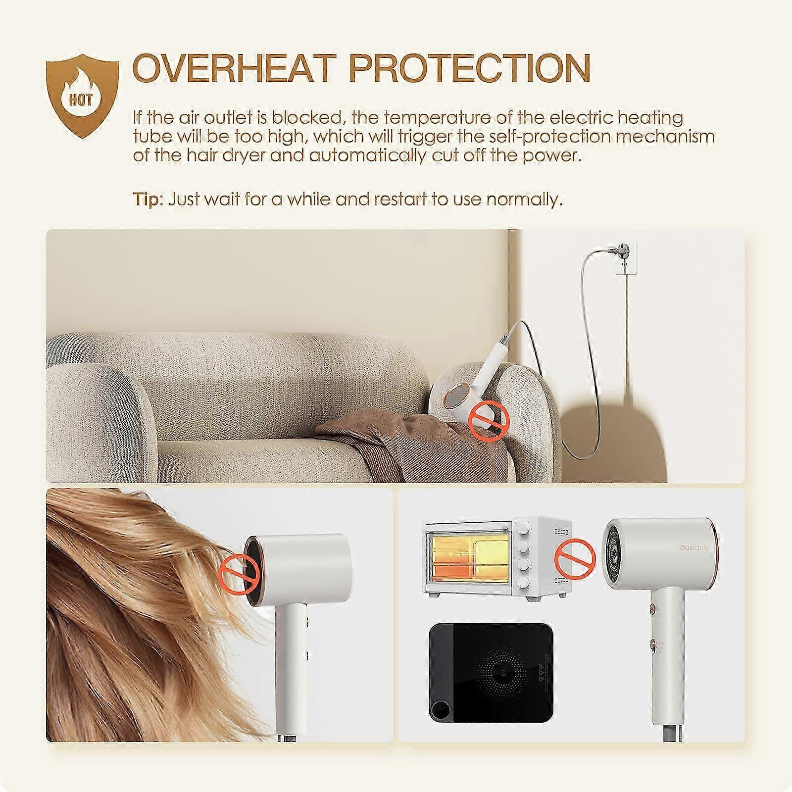 2025 Latest Model Hair Dryer Large Quickly Drying Hydrate with 2 Styling Wind