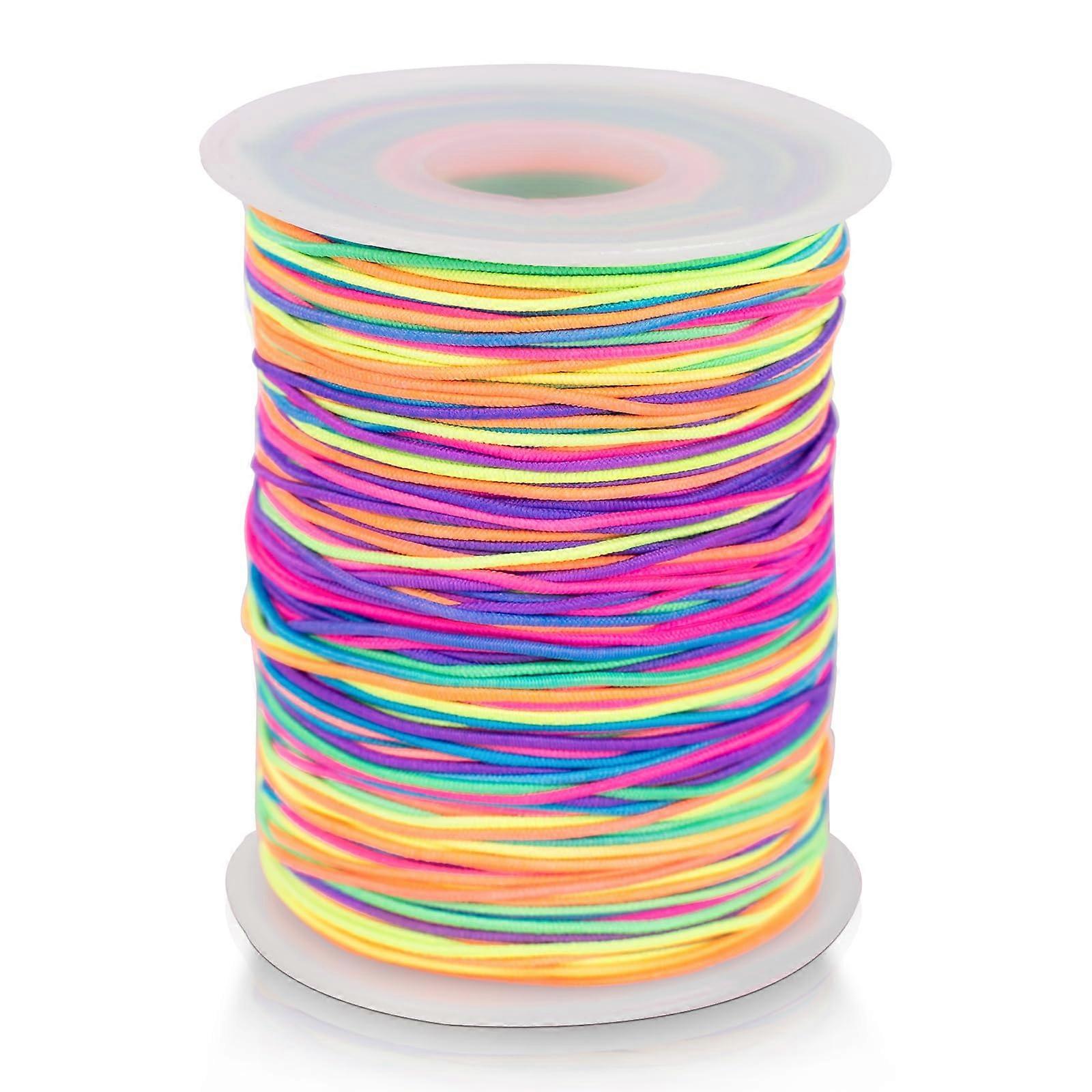 1 mm x 100 m Elastic Thread Bead Cord for Bracelets, Jewelry Making, DIY
