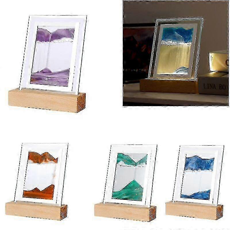 Dynamiczna lampka nocna Sand Art - ruchomy obraz 3D z piasku, Sapouni