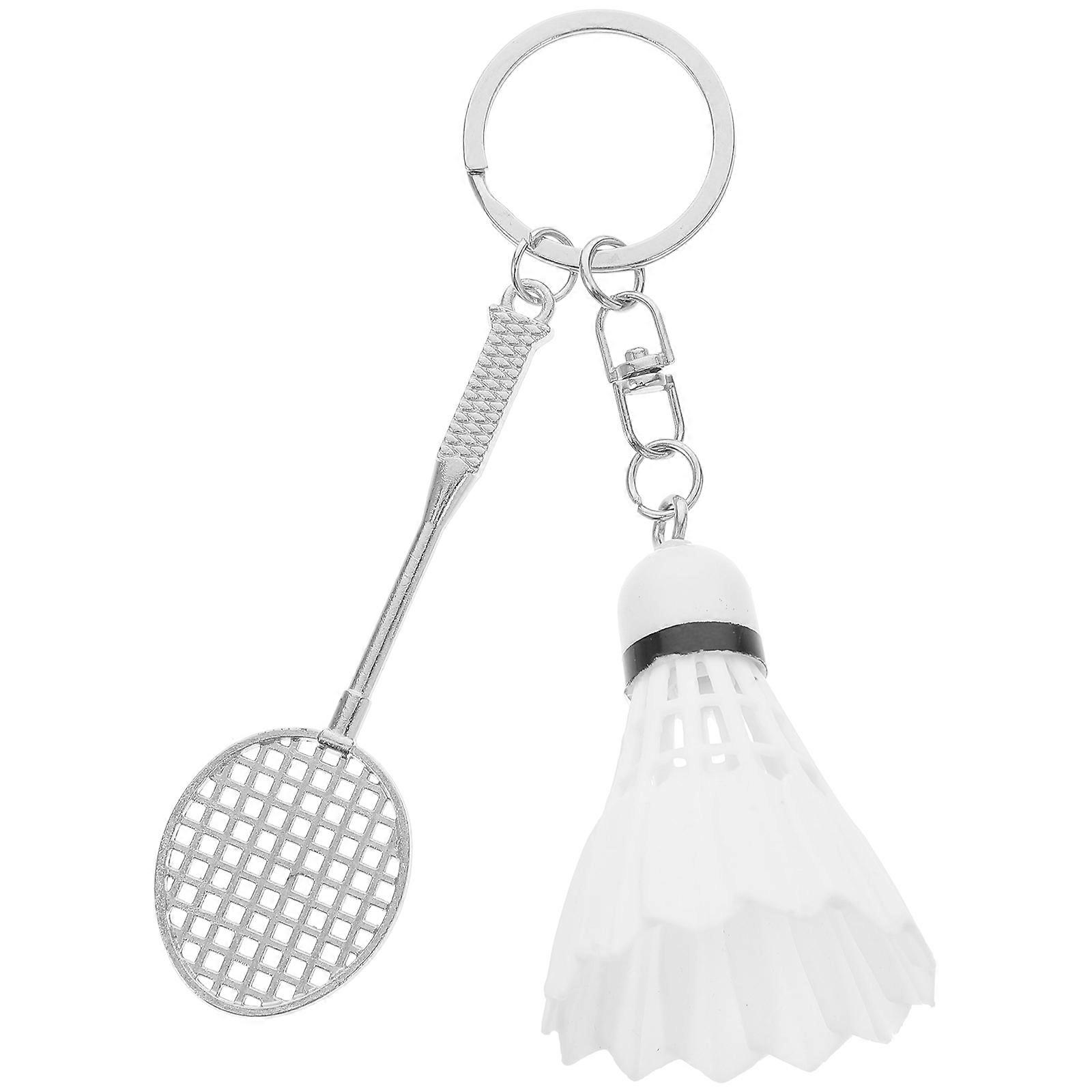 Badminton Racket Keychain Sports Style Key Organizer For Keys Bags Car Keys 1Pcs