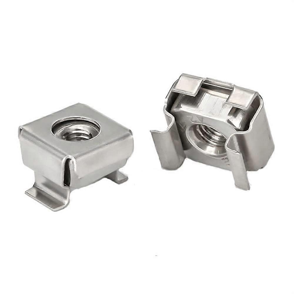 Floating Nut Cage Nuts Zinc 10pcs/lot Steel with Zinc Floating Nut Cassette Elastic Housing Card Cage Nuts (Size: M6)